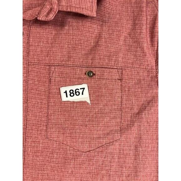 Gerry Button Up Shirt Mens XXL 2XL‎ Short Sleeve Red Front Pocket Hiking - Picture 3 of 3